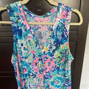 Lilly Pulitzer Essie tank, size L